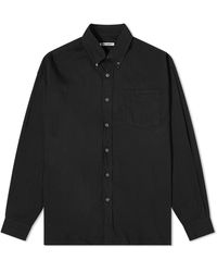 Ourlegacy レザー チェックシャツPoco Camp-Collar 48