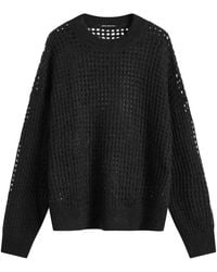 Cole Buxton - Open Weave Knitted Jumper - Lyst