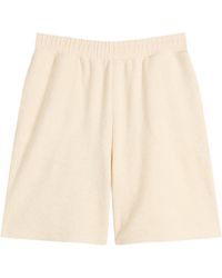 Ami Paris - Reversed Non Brushed Fleece Shorts - Lyst