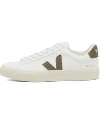 Veja - Campo Chromefree Leather Extra White Khaki - Lyst