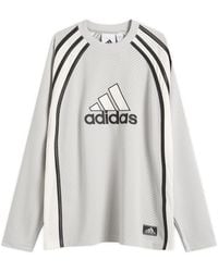 adidas - Warm-Up Long-Sleeve Top - Lyst
