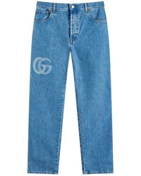 Gucci - Cropped Straight Jeans - Lyst