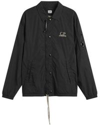 C.P. Company - Chrome-R Zipped Lens Logo Overshirt - Lyst