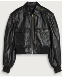 Willy Chavarria - Cropped Leather Jacket - Lyst