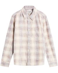 Corridor NYC - Rosewood Plaid Long Sleeve Shirt - Lyst