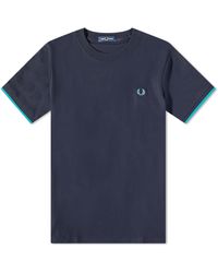 Fred Perry - Tipped Cuff Pique T-Shirt - Lyst