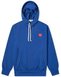 COMME DES GARÇONS PLAY Comme Des Garcons Play Full Zip Hoody - Blue