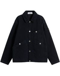 Stone Island - Cotton Moleskin-Tc Primaloft Work Jacket - Lyst