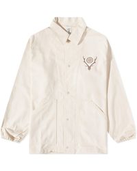 South2 West8 - Cotton Twill Coach Jacket - Lyst