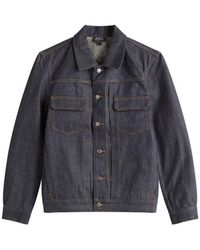 A.P.C. Veste Jean Work Denim Jacket in Blue for Men | Lyst