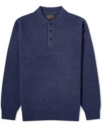 Beams Plus - Long Sleeve Knit Polo Shirt - Lyst