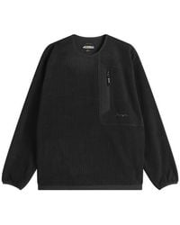 Manastash - Grid Fleece Crew Sweat - Lyst