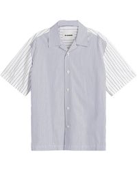 Jil Sander - Boxy Fit Short Sleeve Shirt Stripe Shirt - Lyst