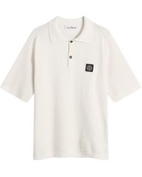 Stone Island - Micro Stitch Knit Polo - Lyst