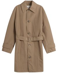 Ami Paris - Water Repellent Cotton Mac - Lyst