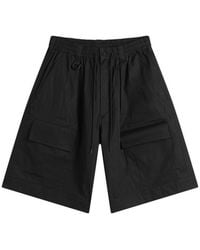 Y-3 - Cotton Blend Shorts - Lyst