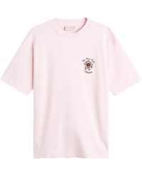 Drole de Monsieur - Rose Slogan T-Shirt - Lyst