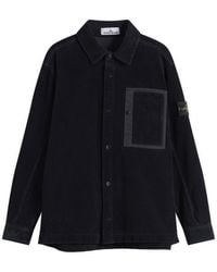 Stone Island - Organic Cotton Corduroy Overshirt - Lyst
