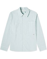 Maison Kitsuné - Stripe Pocket Tab Overshirt - Lyst