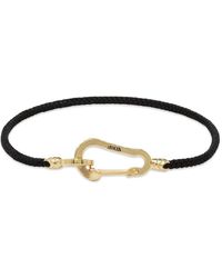 Mikia Cord Carbiner Bracelet - Black