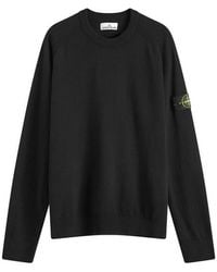 Stone Island - Geelong Wool Crew Neck Jumper - Lyst