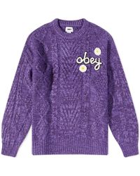 Obey - Flora Logo Sweater - Lyst
