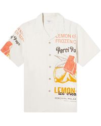Percival - Lemon Kreme Cuban Shirt - Lyst