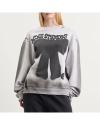 Acne Studios 'Beta Flock' Sweatshirt in Blue | Lyst