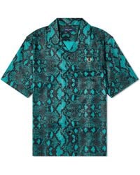 Fred Perry - Snake Print Vacation Shirt - Lyst