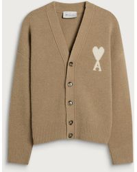 Ami Paris - Alpaca Cardigan With Adc - Lyst