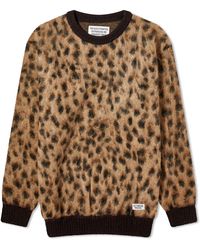 Wacko Maria - Leopard Mohair Knitted Jumper - Lyst
