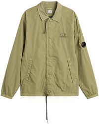 C.P. Company - Chrome-R Zipped Lens Logo Overshirt - Lyst