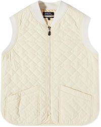 A.P.C. - Silas Quilted Vest - Lyst