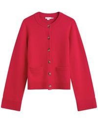 GOOD AMERICAN - Button Front Knit Cardigan - Lyst