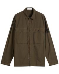 Stone Island - Tela Paracadute Shirt Jacket - Lyst