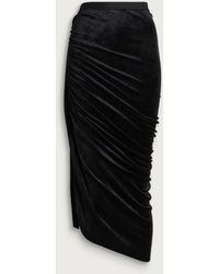 Rick Owens - Lilies Knee Edfu Velvet Skirt - Lyst