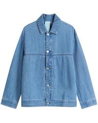 EBIT - Denim Jacket With Octagon Patch - Lyst