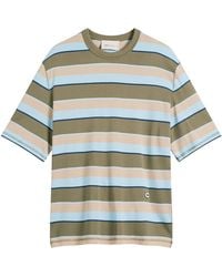 Ami Paris - Short Sleeve Oversized Striped T-Shirt - Lyst