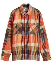 Wax London - Whiting Pike Check Overshirt - Lyst