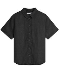 Samsøe & Samsøe - Mina Short Sleeve Linen Shirt - Lyst