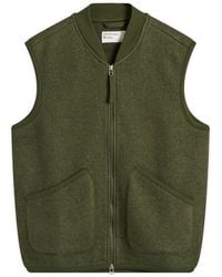 Universal Works - Wool Fleece Zip Bomber Jacket - Lyst