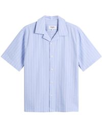 Wax London - Didcot Seersucker Stripe Vacation Shirt - Lyst