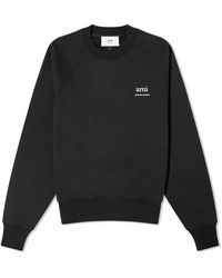 Ami Paris - Logo Crew Sweatshirt - Lyst