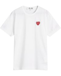 COMME DES GARÇONS PLAY - Studded Heart T-Shirt - Lyst
