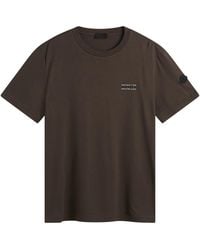 Moncler - Stripe Logo Short Sleeve T-Shirt - Lyst