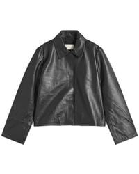St. Agni - Leather Minimal Jacket - Lyst