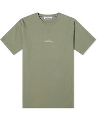 Stone Island - Camo One Badge Print T-Shirt - Lyst
