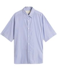 Studio Nicholson - Sorono Stripe Short Sleeve Shirt - Lyst