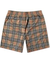 Burberry - Debson Check Shorts - Lyst