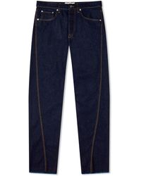 Lanvin - Twisted Denim Jeans - Lyst